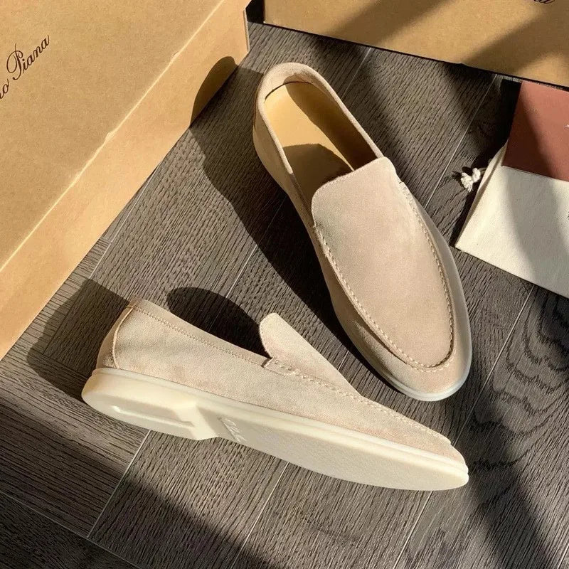 Shoes Woman Flats Loafers With Fur Slip-on Casual Female Sneakers Round Toe Dress Big Size Driving Slip On Summer PU Sewing Lace